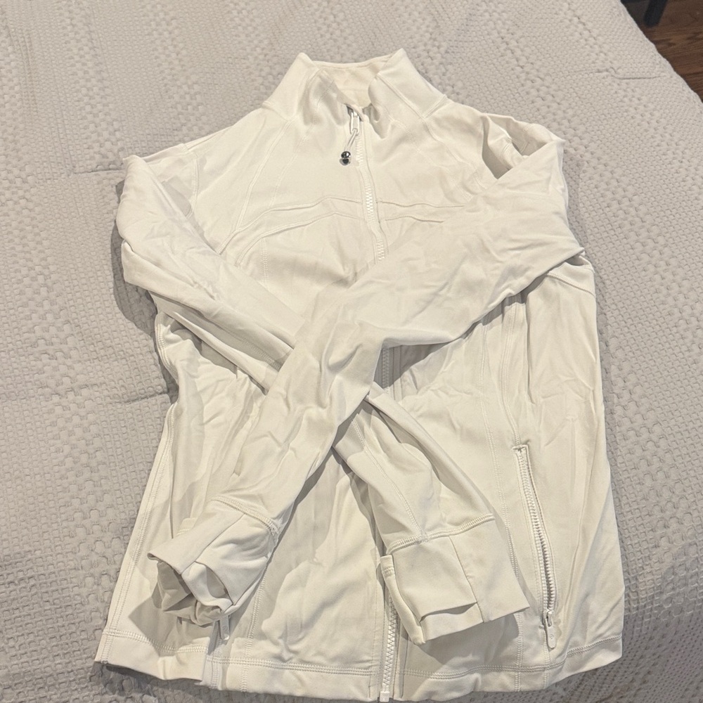 White Lululemon define jacket size 12